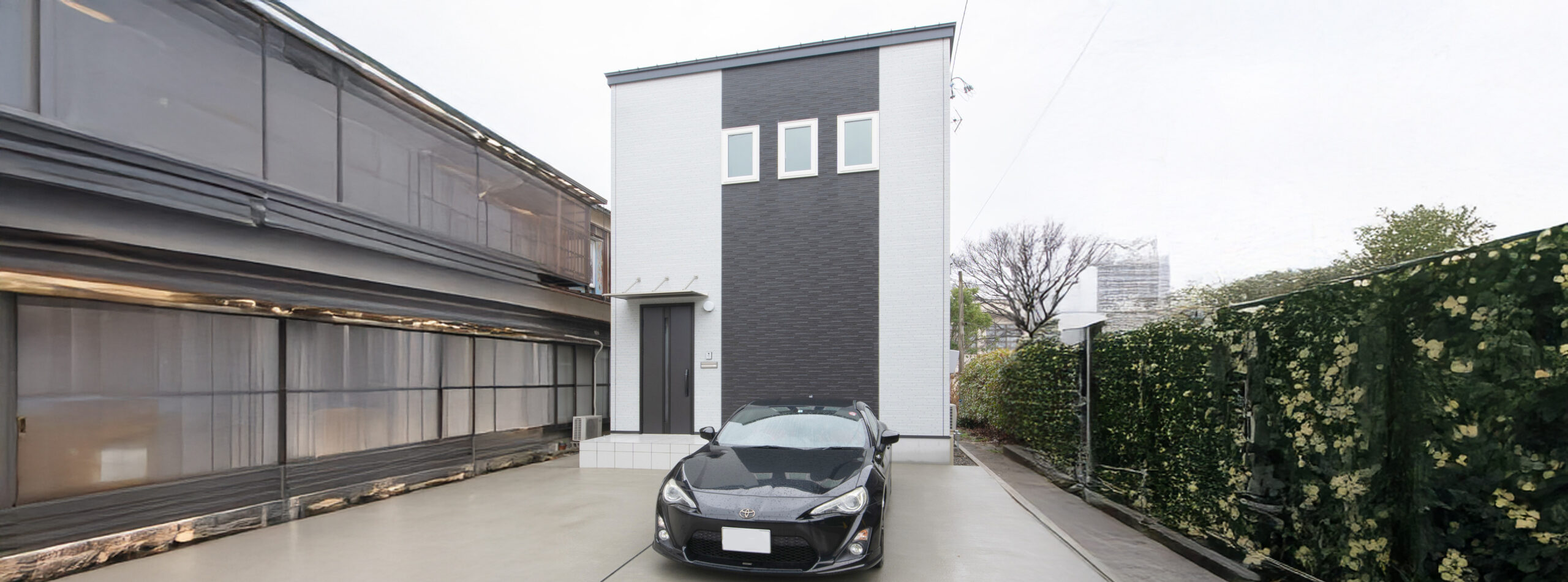 カウンターにやりたいことを集約したコンパクトハウス