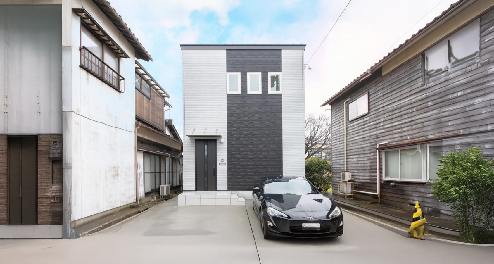 床や建具を白でまとめたプライベート時間を充実させる家