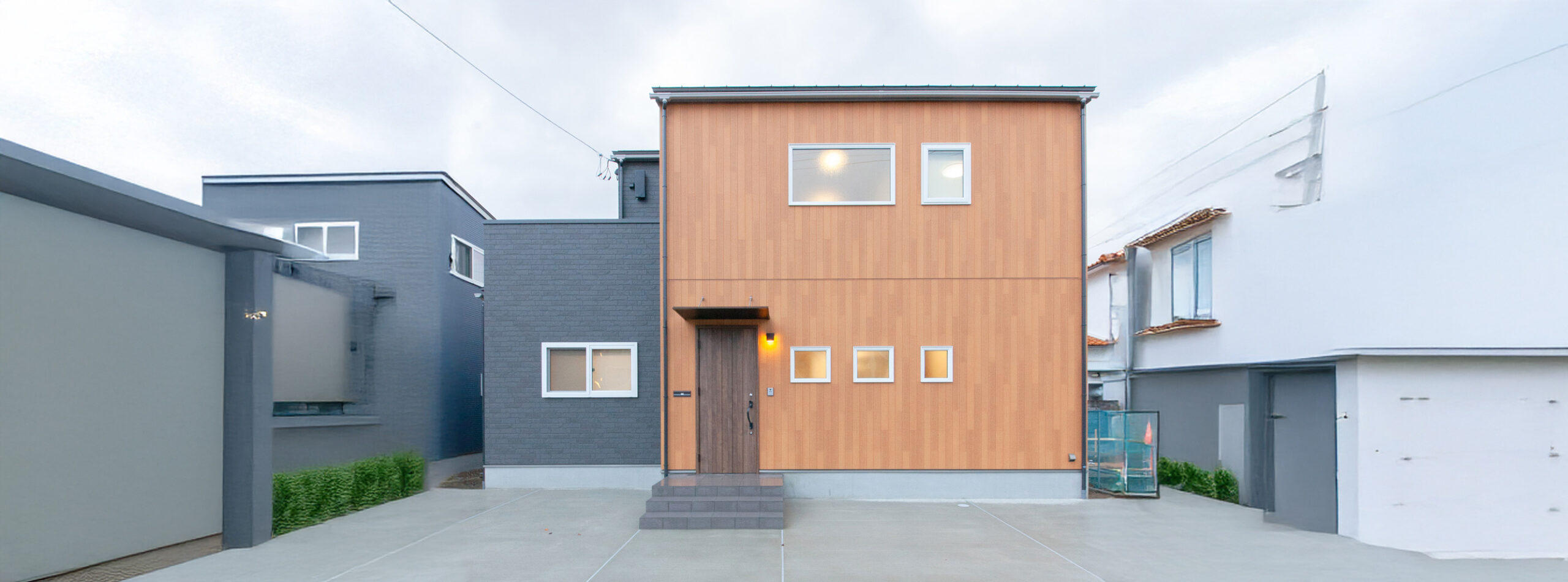 小下がりを設けたデザイン性の詰まった家