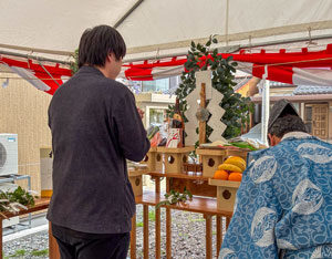 4/19(日)、「グリスマ29坪2LDK」地鎮祭を行いました